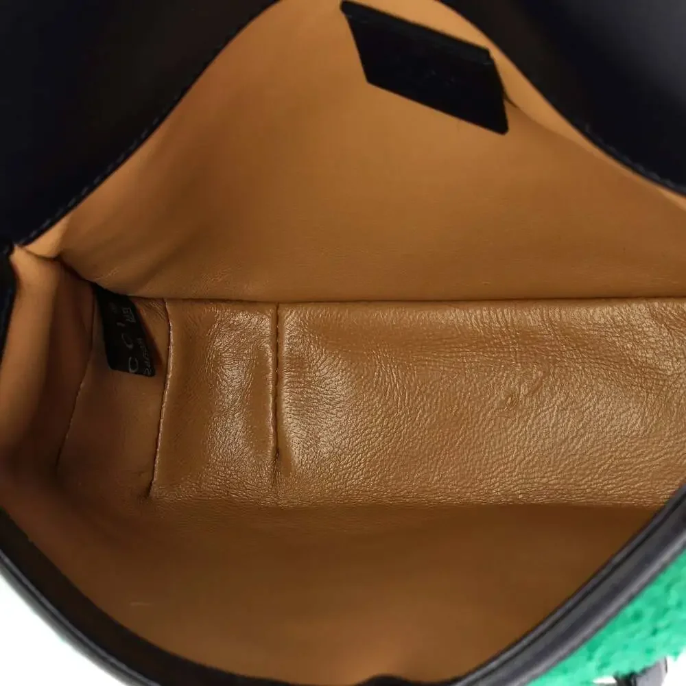 Gucci Horsebit Shoulder Bag Wool Mini #247315G17B - Picture 5 of 6